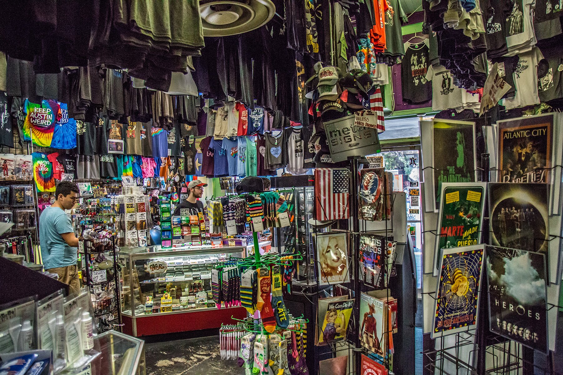 Aaron's RocK 'n Roll - 6th Street Gift Store. Photo: Will Taylor - LostinAustin.org