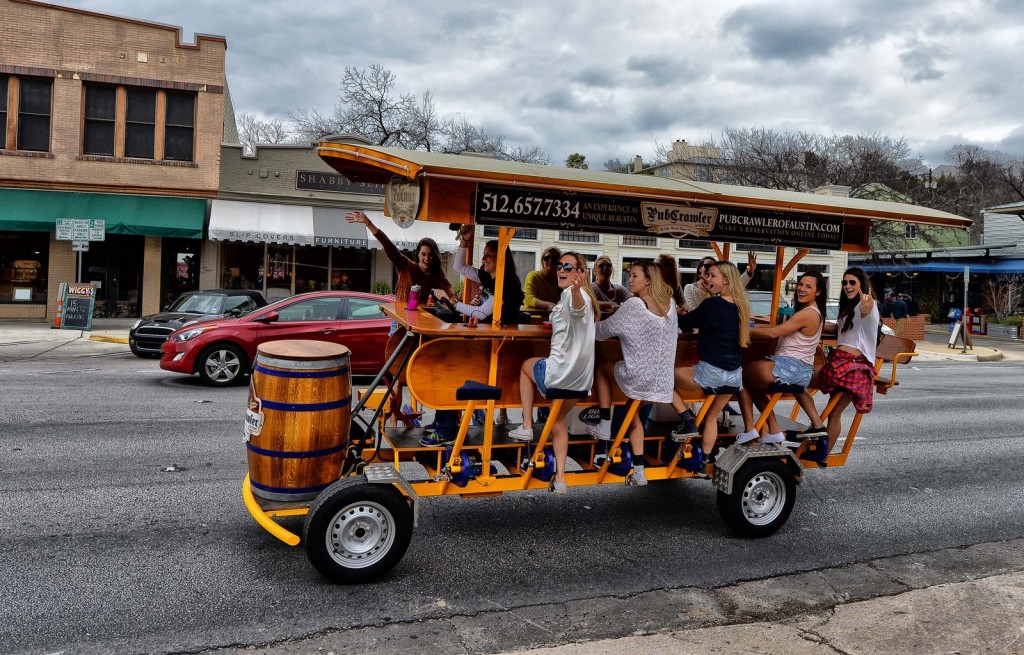 On the roll with Pub Crawler of Austin.