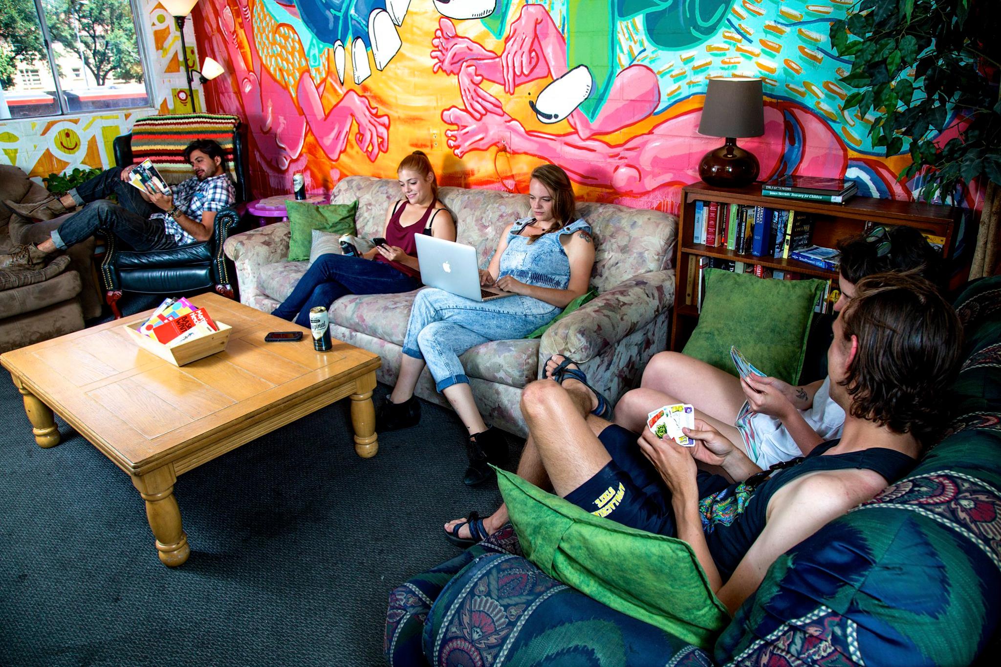 Lounging at Drifter Jack's.