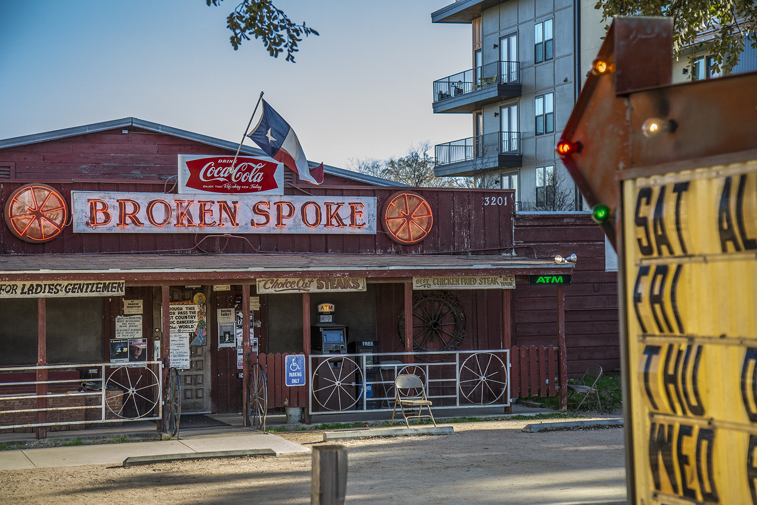 Out front at Austin's legendary Broken Spoke. Photo: Will Taylor - LostinAustin.org