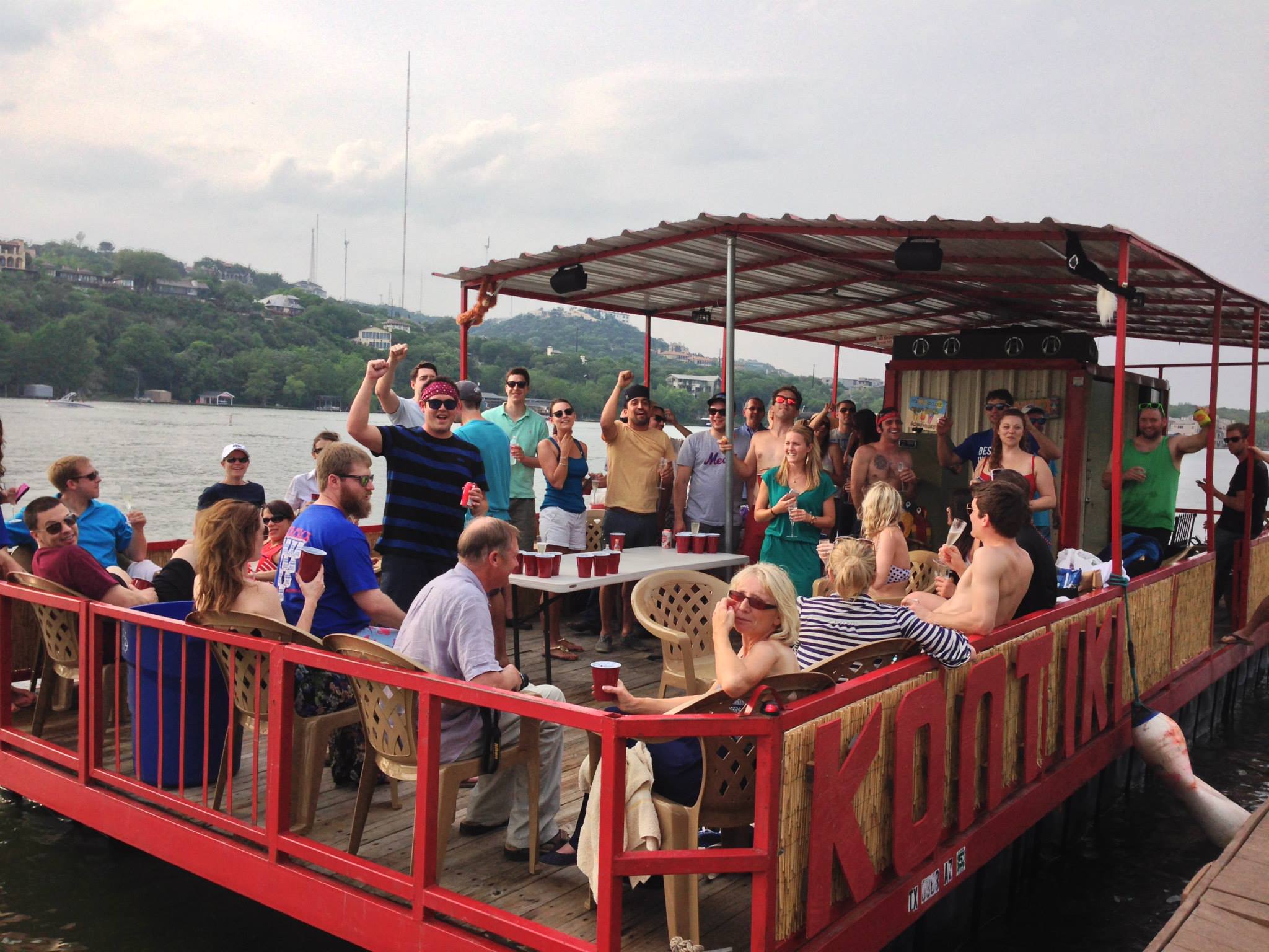 Kontiki Fun Boat - Lake Austin Party Barge