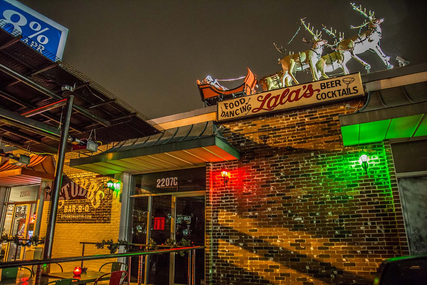 Lala's Little Nugget - Austin's Christmas Themed Bar. Photo: Will Taylor - LostinAustin.org