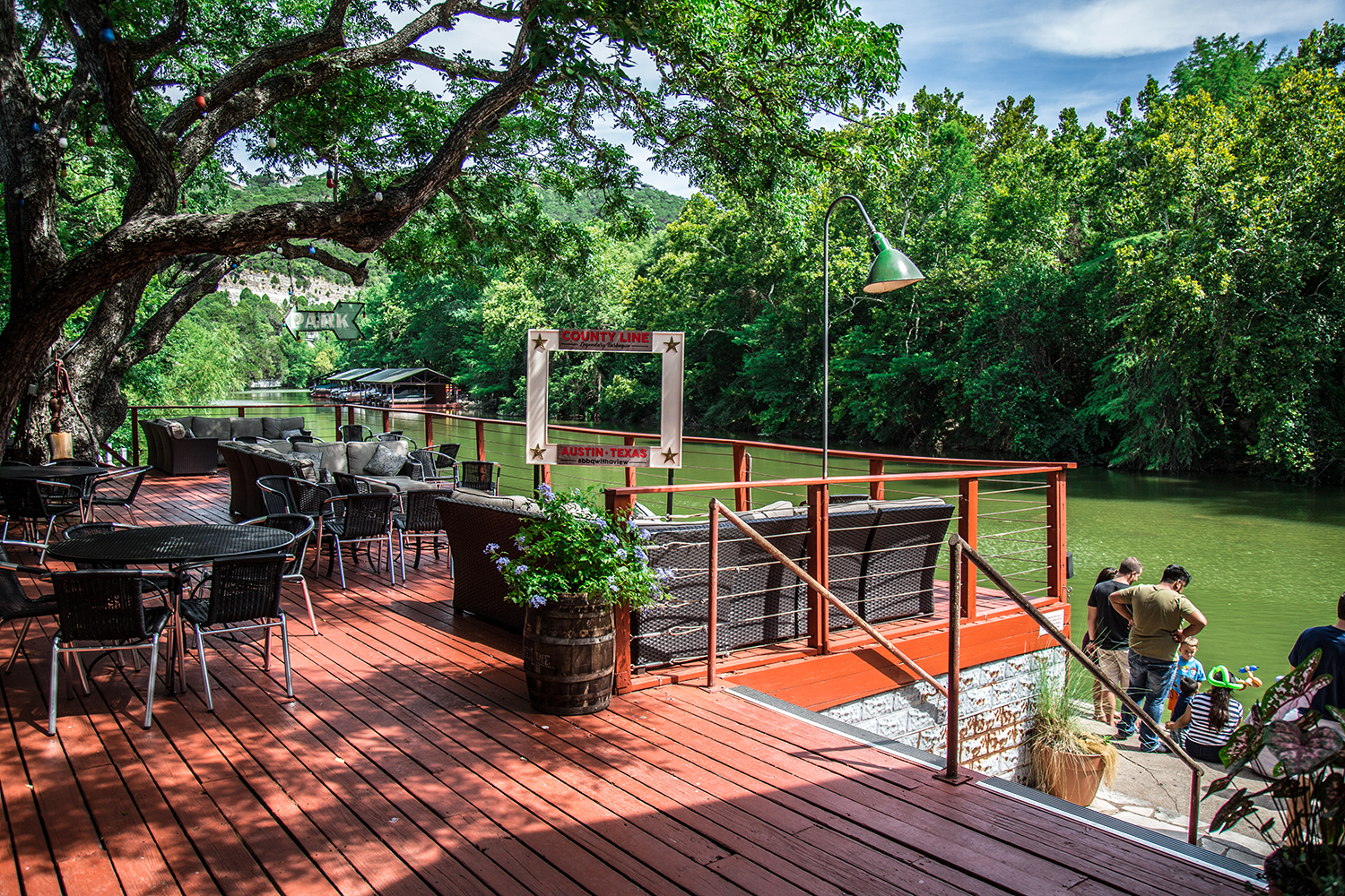 Dockide boat service at County Line on Bull Creek at County Line in Austin TX. Photo: Will Taylor - LostinAustin.org