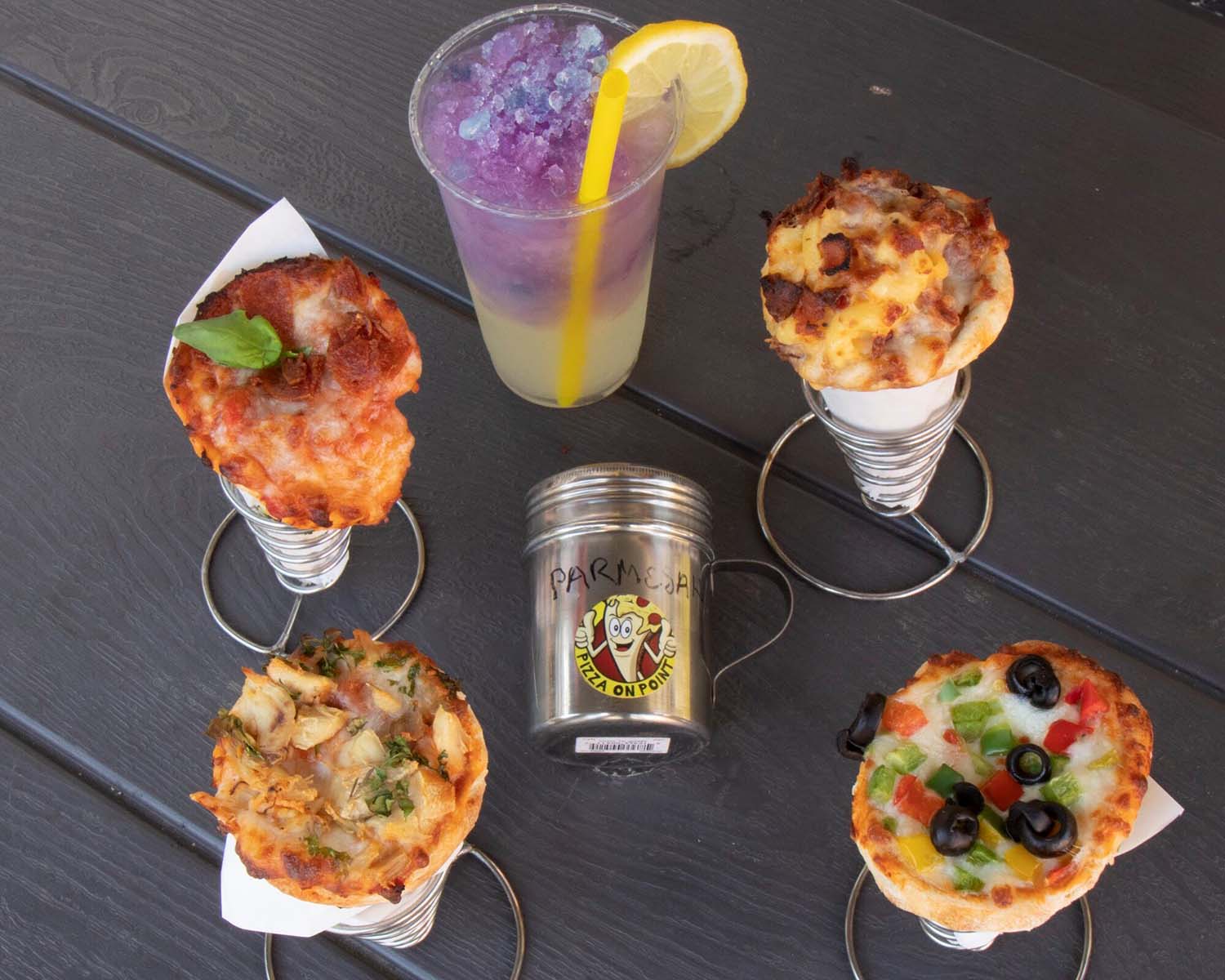 Pizza cones at Pizza on Point in UT's West Campus District. Photo: Alison Auger - Captivcreative.com