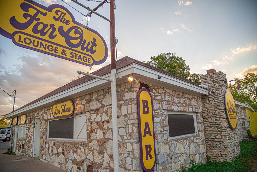 The Far Out Lounge and Stage - Way South Austin bar and live music venue