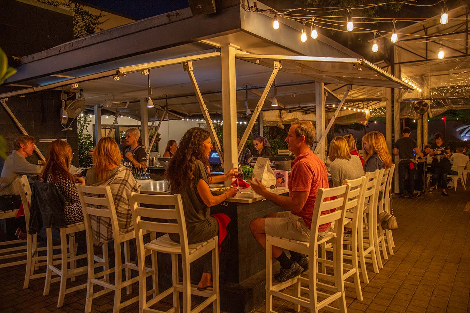 On the patio at Juliet Italian Kitchen on Barton Springs. Photo: WIll Taylor - LostinAustin.org