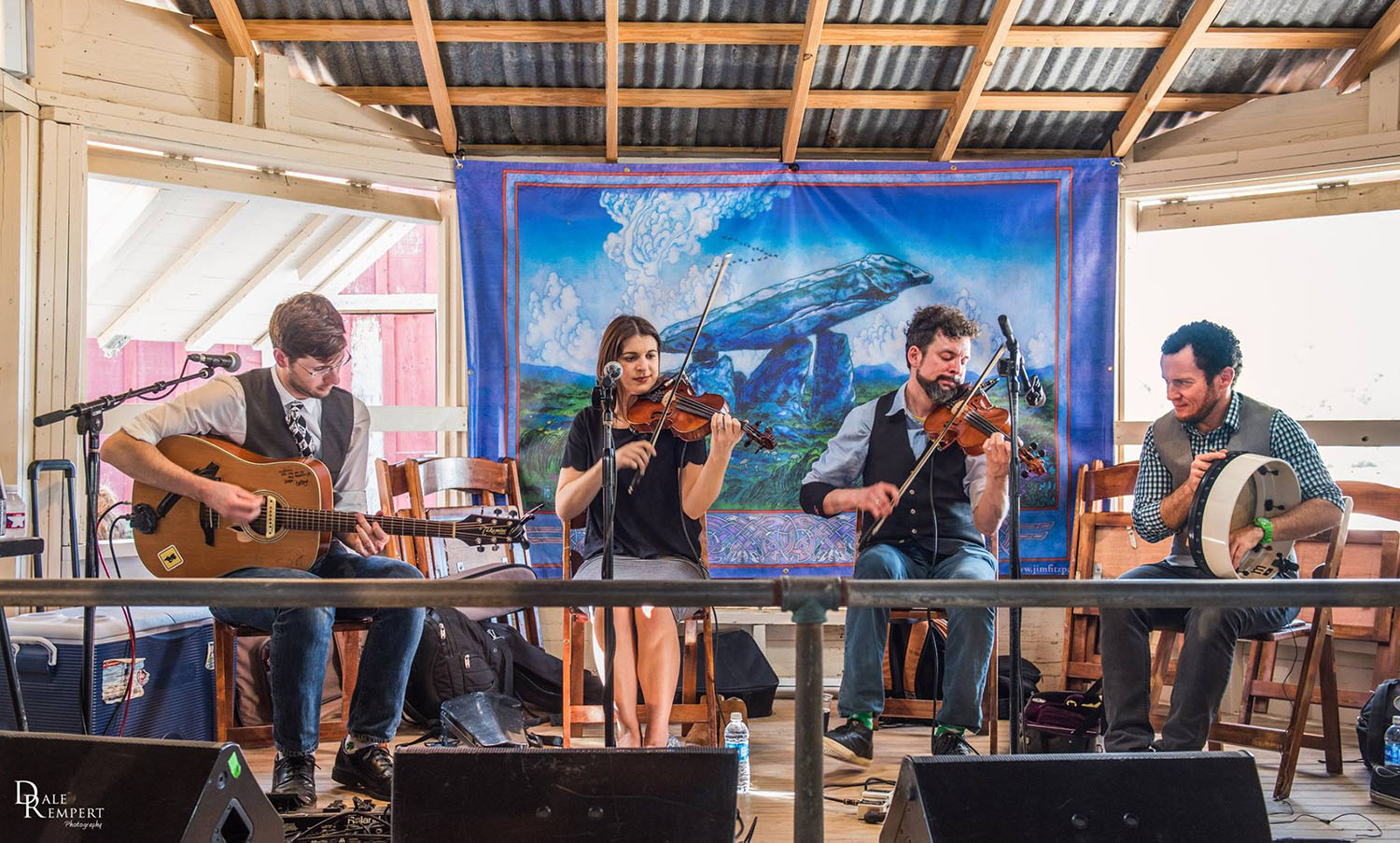 Traditional Irish music on stage at the Austin St Patrick's Day Festival. Photo: Dale Rempert used with permission by Dale Rempert Photography.