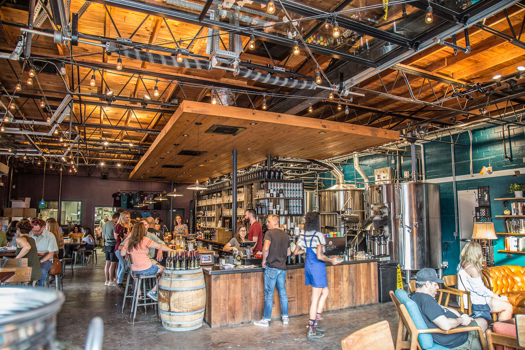 Lazarus Brewing - 6th Street Brew Pub plus espresso & house tacos.