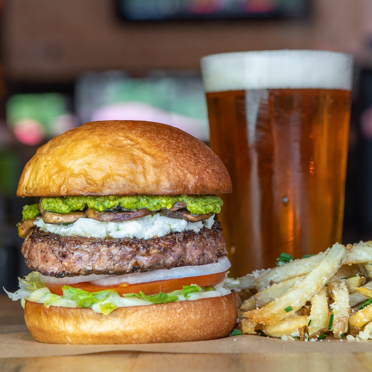 The Magic Shroom Burger at Hopdoddys. Photo c/o Tom Lockwood at Hopdoddy